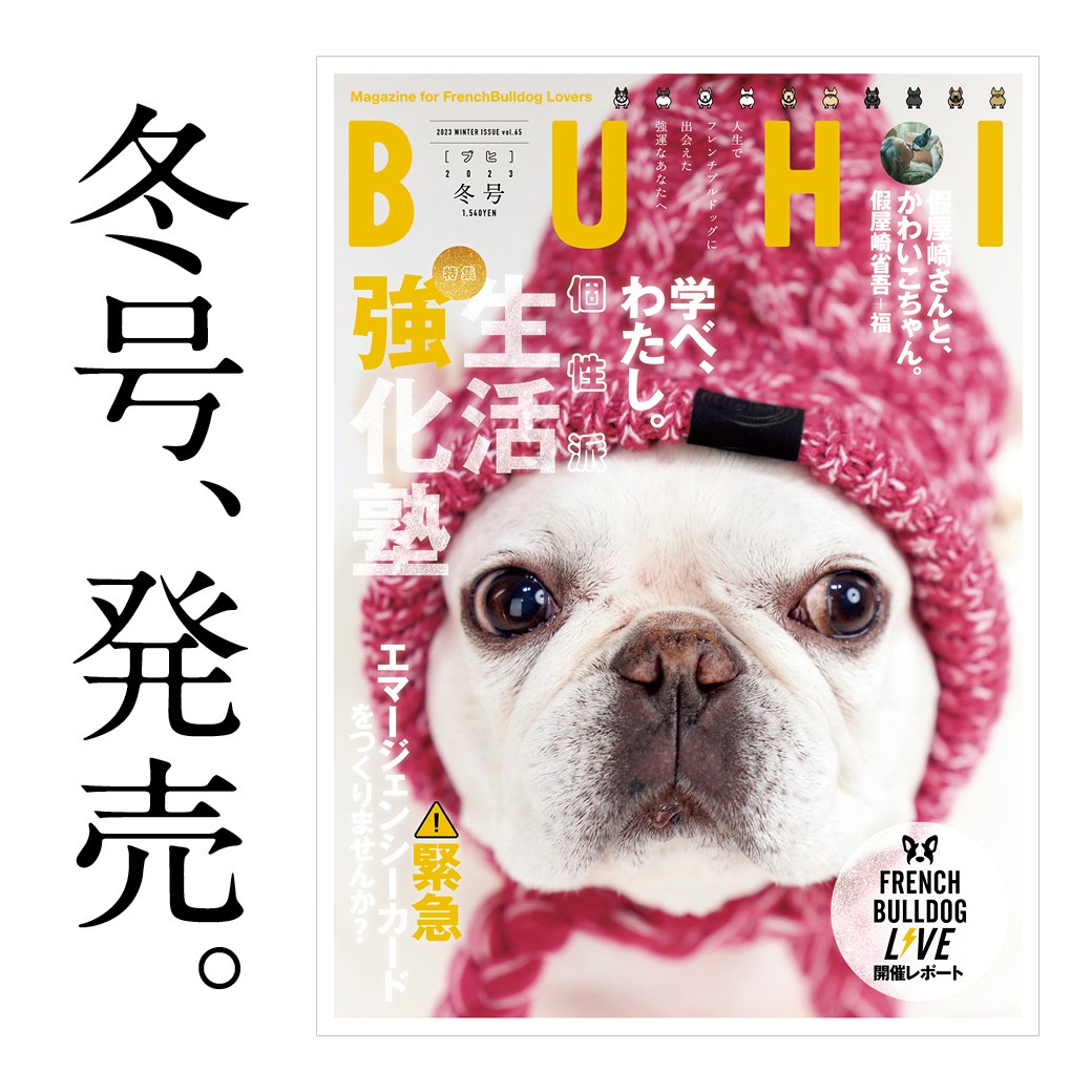 フレンチブルドッグ専門誌「BUHI」最新号発売！ | ZAIHOO｜フレンチ 